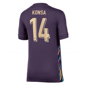 Anglie Ezri Konsa #14 Dámské Venkovní Dres ME 2024 Krátký Rukáv